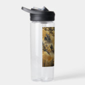 Bouteille D'eau Peinture chinoise Faux Golden Dripping Monogramme (Droite)