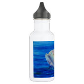 Bouteille D'eau Peinture d'aquarelle de cygne blanc, sauvagine, oi (Gauche)