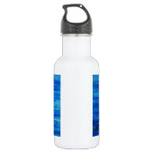 Bouteille D'eau Peinture d'aquarelle de cygne blanc, sauvagine, oi (Dos)