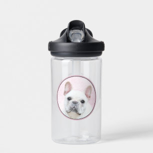 Bouteille D'eau Peinture de Bouledogue Français (Crème/Blanc) - Ar