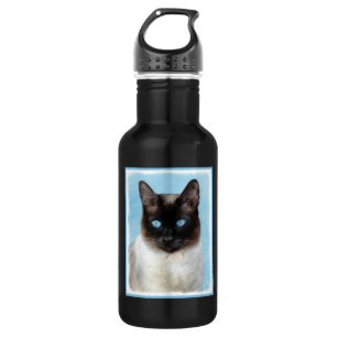 Bouteille D'eau Peinture de chats de Siamese - Cute Original Cat A