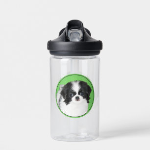 Bouteille D'eau Peinture de chiot Japanese Chin - Art canin