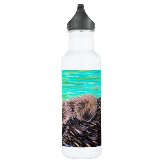 Bouteille D'eau Peinture de loutre de mer (Droite)