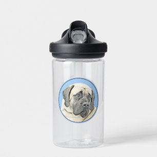 Bouteille D'eau Peinture de Mastiff Anglais (Fauve) - Art de Chien