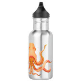 Bouteille D'eau peinture de poulpe orange (Droite)