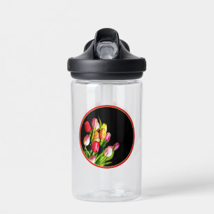 Bouteille D'eau Peinture de Tulipe - Art Floral Original