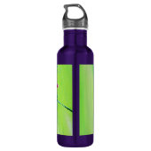 Bouteille D'eau Peinture des colibris et des petits pois (Dos)