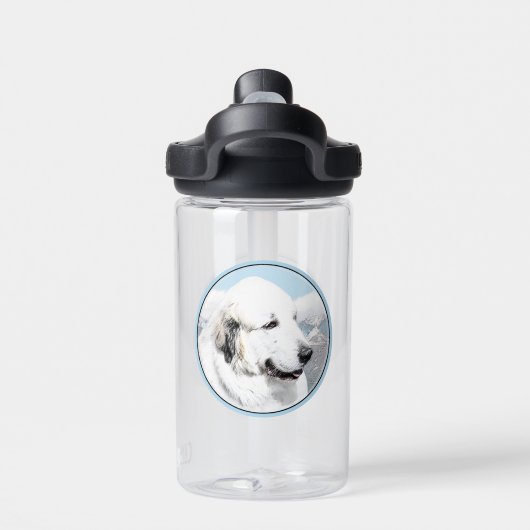 Bouteille D'eau Peinture des Pyrénées - Art original du chien (Salle de sport)