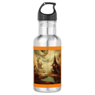 Bouteille D'eau Peinture d'Imaginaire 3 - Paysage médiéval