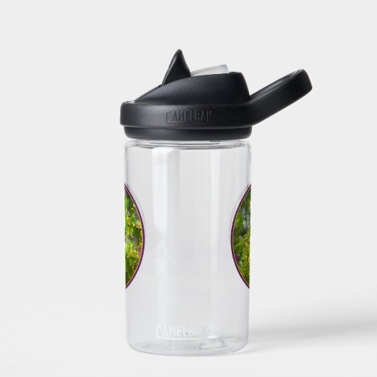 Bouteille D'eau Peinture fleur sauvage Impasto - Art Fleur Origina (Gauche)