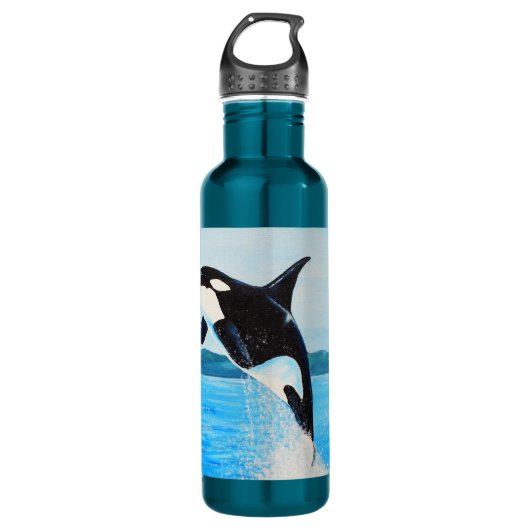 Bouteille D'eau Peinture Orca (Devant)