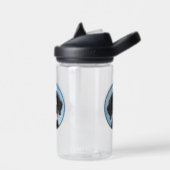 Bouteille D'eau Peinture Retriever recouverte de boue - Art Chien (Gauche)