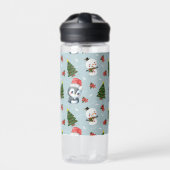 Bouteille D'eau Penguin Père Noël Joyeux Joyeux motif d'arbre de N (Extérieur)