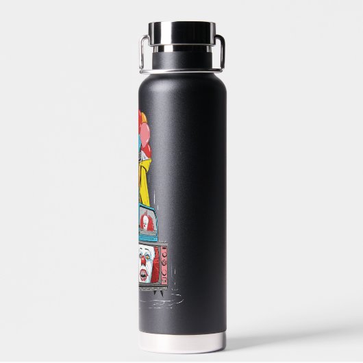 Bouteille D'eau Pennywise TV Stack classique - vous flotterez trop (Arrière)