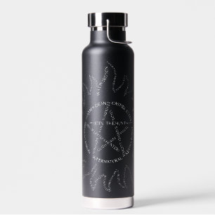 Bouteille D'eau Pentagramme de typographie surnaturelle
