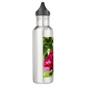 Bouteille D'eau Peonées de velours de Maron foncé (Gauche)