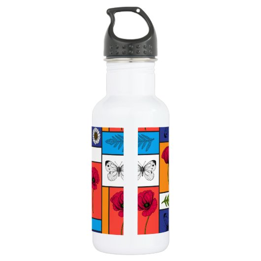 Bouteille D'eau Pépites dans des boîtes colorées (Dos)