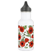 Bouteille D'eau Pépites, rouge et vert sur blanc (Gauche)
