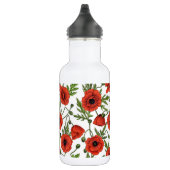 Bouteille D'eau Pépites, rouge et vert sur blanc (Droite)
