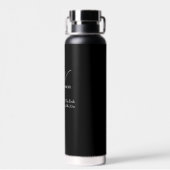 Bouteille D'eau Père De La Mariée Mariage Cool Cadeau Monogramme (Arrière)