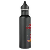 Bouteille D'eau Père Noël descend le Chemin (Gauche)