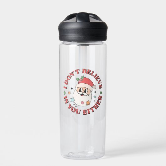 Bouteille D'eau Père Noël drôle de Noël (Extérieur)