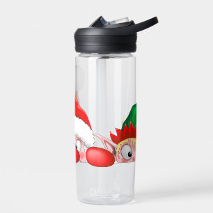 Bouteille D'eau Père Noël et Elf Cute et drôle Caractères Pékin