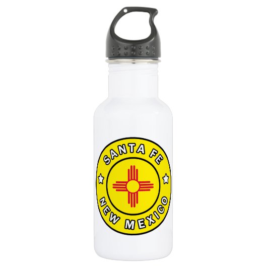 Bouteille D'eau Père Noël Fe Nouveau-Mexique (Devant)