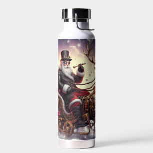 Bouteille D'eau Père Noël/Reindeer steampunk Noël/hiver