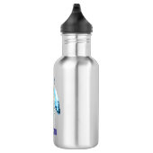 Bouteille D'eau Perles d'aquarelle personnalisées 'n Plumes (Droite)