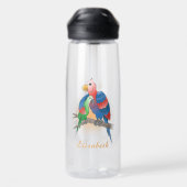 Bouteille D'eau Perroquets Bonne Fête des Mères (Arrière)