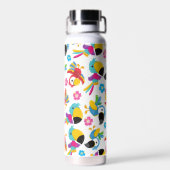 Bouteille D'eau Perroquets colorés, Perroquets tropicaux, Oiseaux, (Arrière)