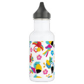 Bouteille D'eau Perroquets Colorés, Perroquets Tropicaux, Oiseaux, (Gauche)