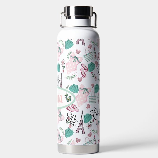 Bouteille D'eau personalizado de parís Chic (Plage)