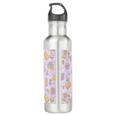 Bouteille D'eau Personalized Bookish Girly Cute Magic Name Purple (Dos)