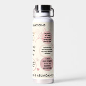 Bouteille D'eau Personalized Christian Daily Affirmations Quotes (Arrière)