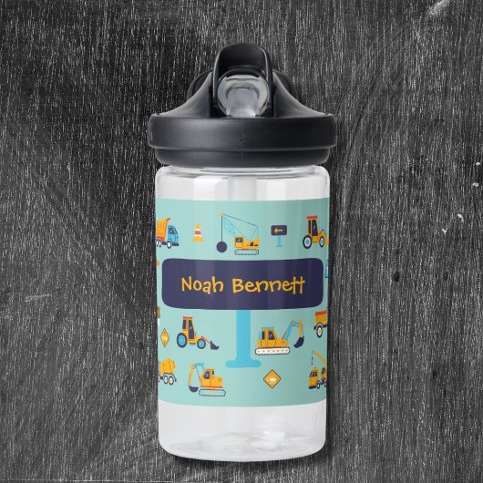 Bouteille D'eau Personalized Construction Truck Bottle for Boys