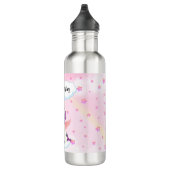 Bouteille D'eau Personalized Cute Unicorn with Pink Stars (Droite)