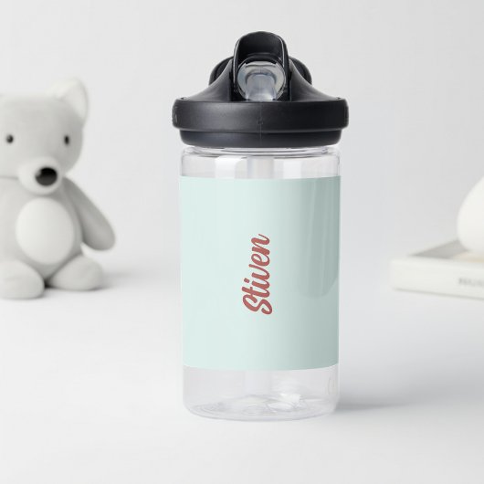 Bouteille D'eau Personalized Green Mint Plastic Bottle for Kids
