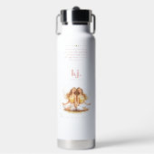 Bouteille D'eau Personalized Illustrated Gemini Zodiac Quote (Salle de sport)