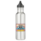 Bouteille D'eau Personalized Love Jams Cassette Tape – Custom Name (Gauche)