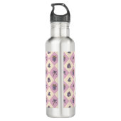 Bouteille D'eau Personalized Magical Book Academy Wizard Pink (Dos)