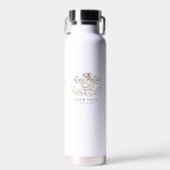 Bouteille D'eau Personalized Minimal Line Art Water Bottle (Avant)