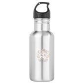 Bouteille D'eau Personalized Minimal Line Art Water Bottle (Devant)