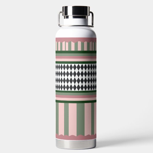 Bouteille D'eau Personalized Modern Pattern (Plage)