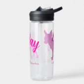 Bouteille D'eau Personalized Pastel Pink Chihuahua Water Bottle (Gauche)