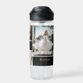 Bouteille D'eau Personalized Photo Collage Best Dad Ever (Arrière)