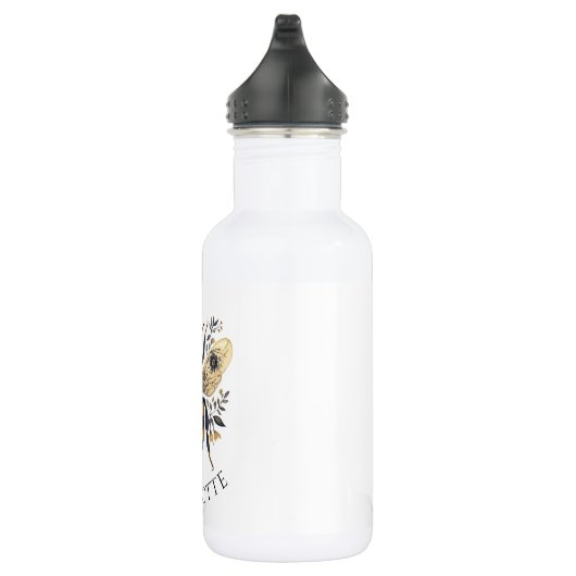 Bouteille D'eau Personalized Queen Bee Floral (Droite)