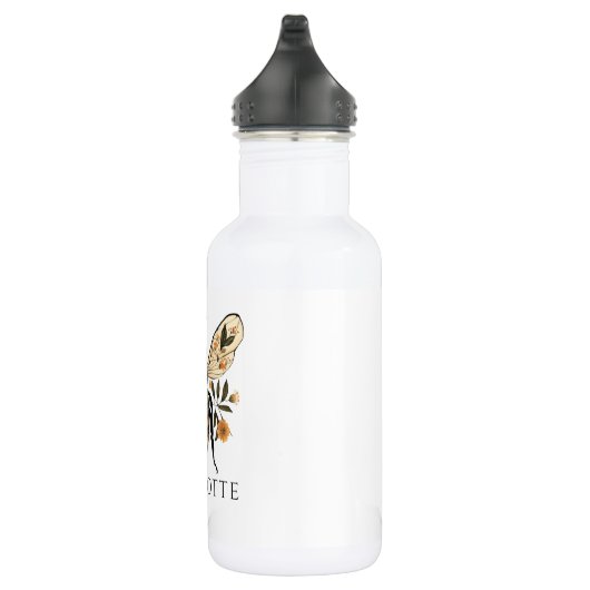 Bouteille D'eau Personalized Queen Bee Floral (Droite)