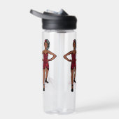 Bouteille D'eau Personalized Water Bottle Ruby Ruffle #1 (Droite)